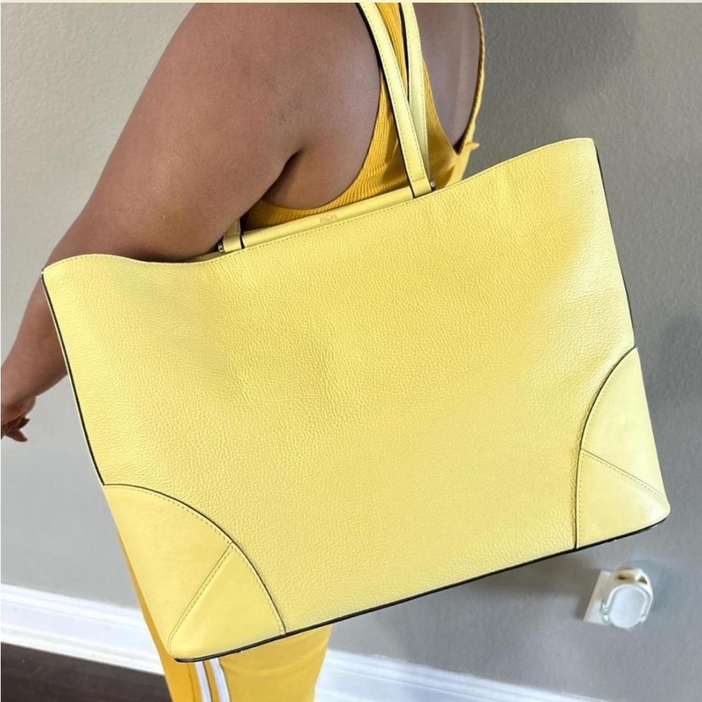Yellow mcm bag